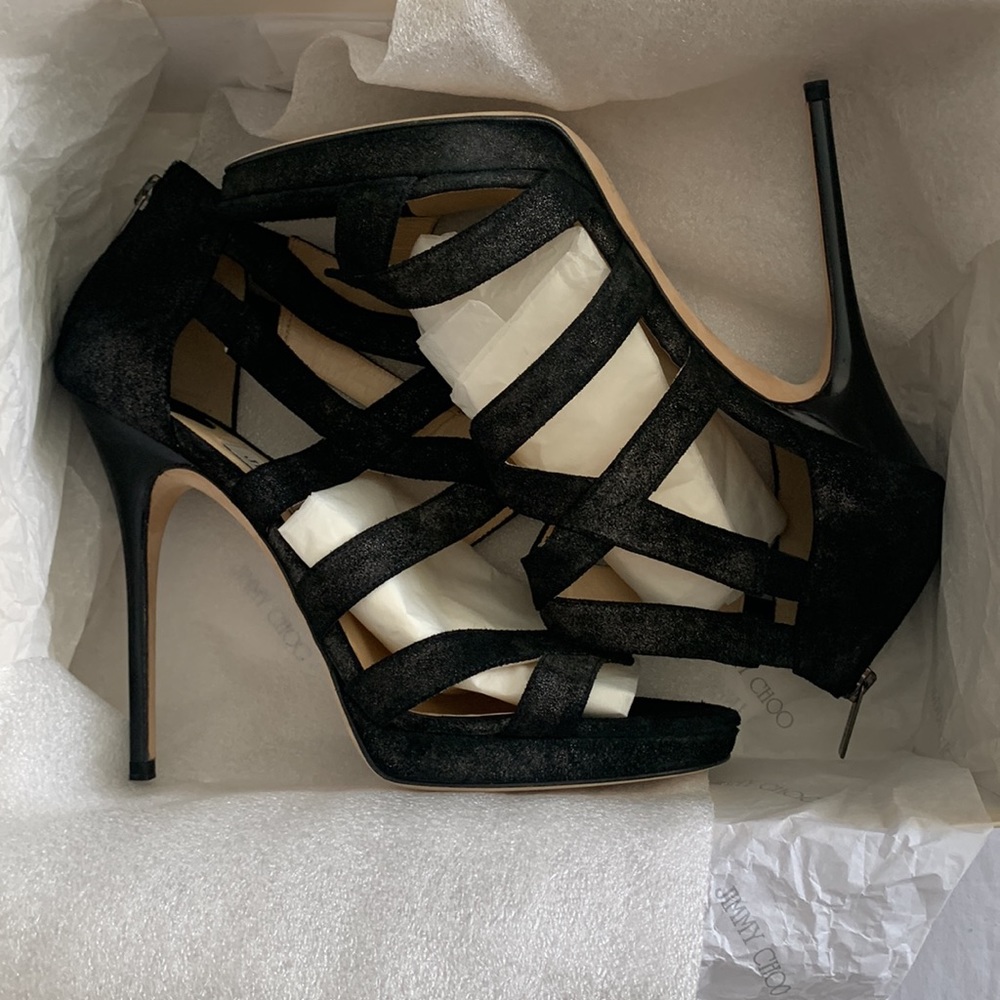 JIMMY CHOO BLACK CLASSIC HEELS